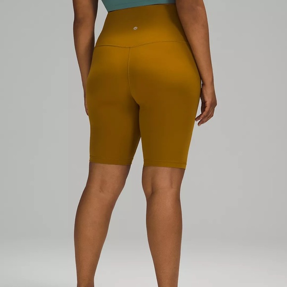 lululemon athletica Pants - BIKER SHORTS NWT | lululemon | align NULU super high rise short 10 gold spice